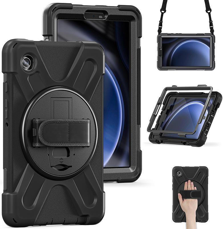 eSTUFF CHICAGO Back Cover for Samsung Galaxy Tab A9+ - Black (ES683613-BULK)