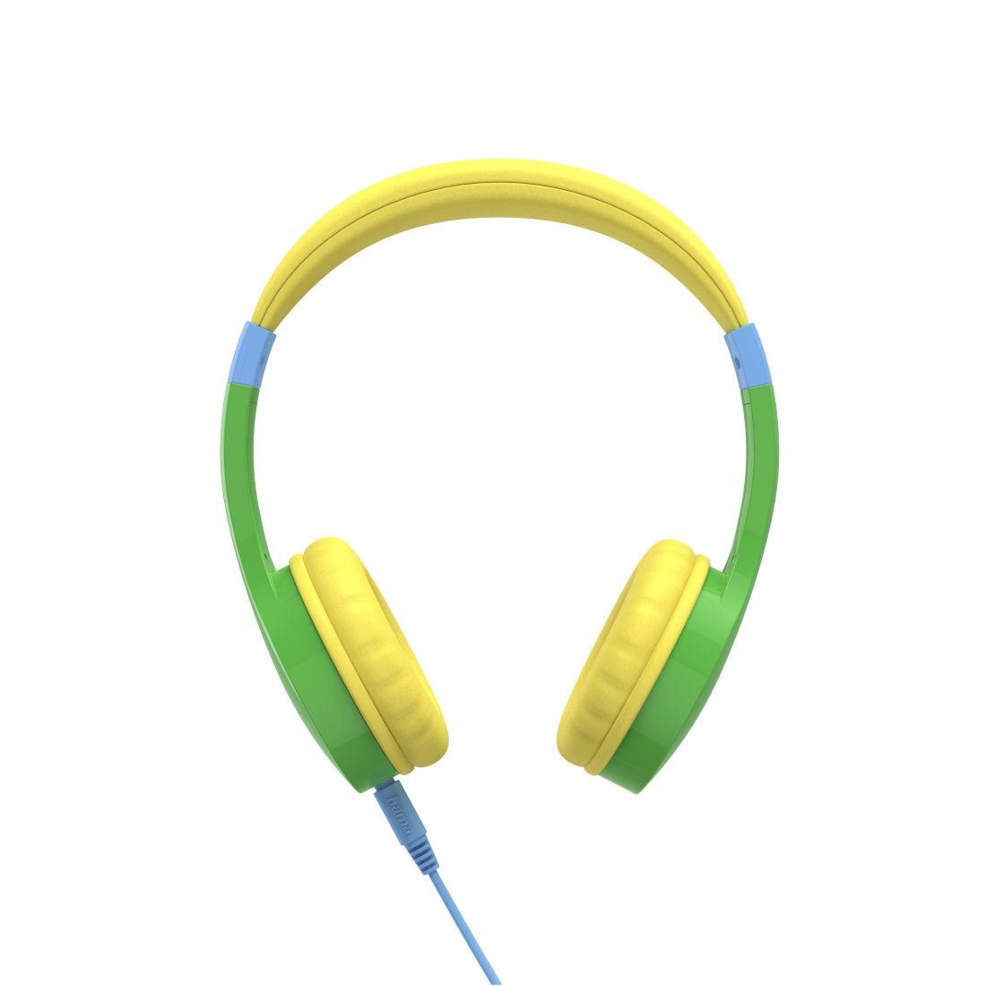 Hama Kids Guard Wired Headphones - Sound Limitation 85 dB - Adjustable Headband - Blue Green Yellow (00184107)