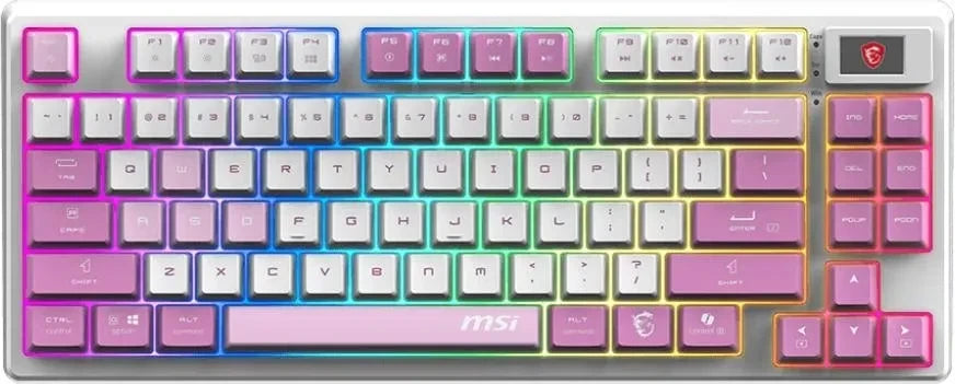 MSI FORGE GK600 TKL Wireless Violet Gaming-Tastatur QWERTZ DE kabellos RGB