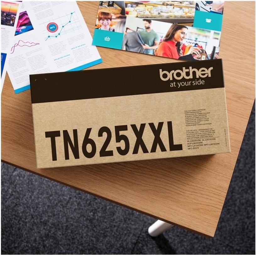 Brother TN-625XXLC Cyan Toner - 7,500 pages - TN625XXLC