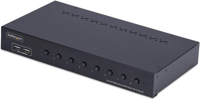 StarTech.com 8-Port DisplayPort KVM Switch with 1U Rack Mount Kit, 4K 60Hz (R8AD122-KVM-SWITCH) w/1U