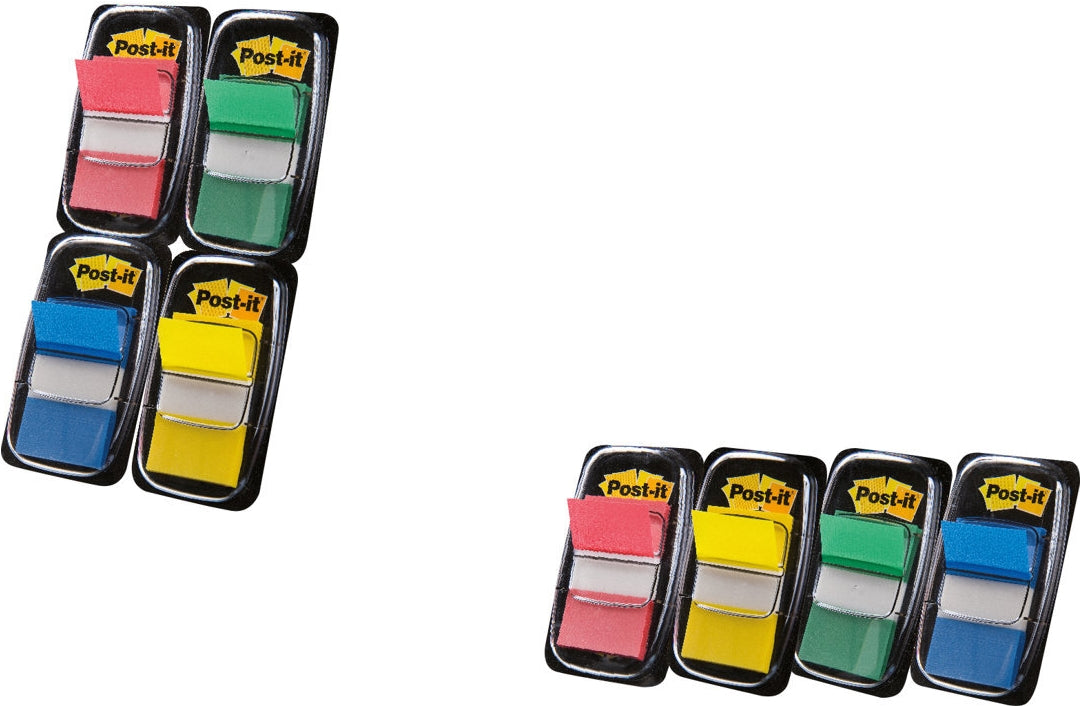 3M Post-it Index 680 AKTION: 8 Pack à 50 Streifen + GRATIS 4 Pack à 50 Streifen (680-P12)