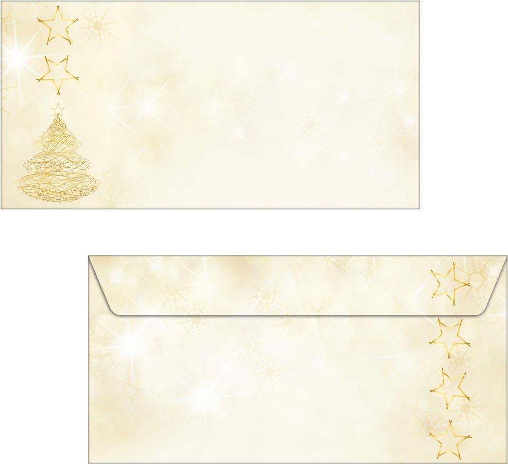 Sigel Christmas Envelope "Graceful Christmas" - DL Size - Gummed - 90 g/m² - 1 Piece DU083