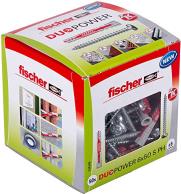 Fischer DUOPOWER 6 x 50 S PH LD Anchor Grey Nylon for Autoclaved Aerated Concrete Brick Gypsum Fiber Board