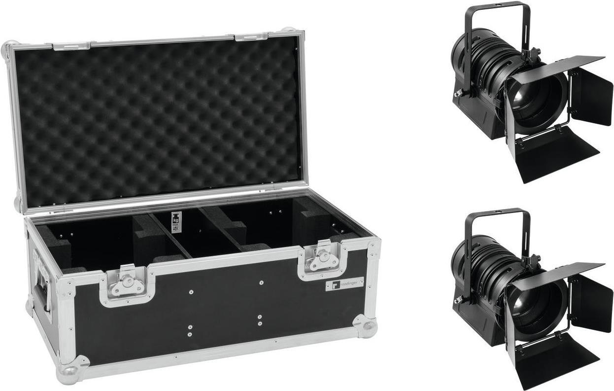 EUROLITE Set 2x LED THA-40PC Black with Case