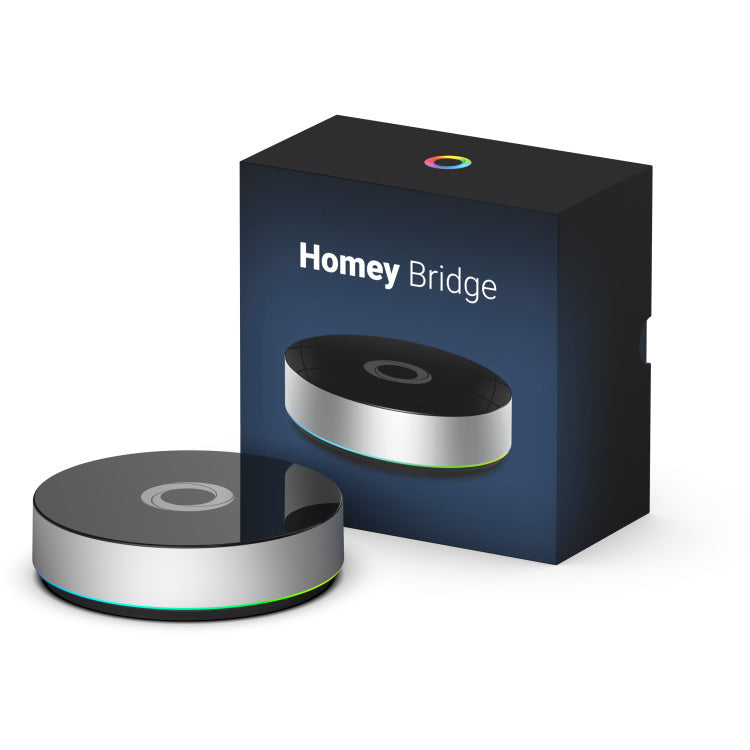 Athom Homey bridge - Android - iOS - Amazon Alexa & Google Assistant - Kabellos - black - silver - 80 mm - 546 g (HOMEY-BRIDGE-EU-01)