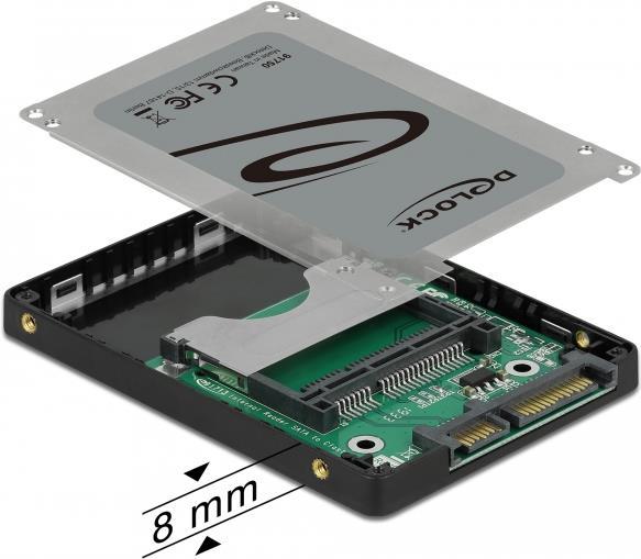 DeLOCK Card Reader - 6.4 cm (2.5") - CFast Type I, CFast Type II - SATA - 91750