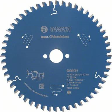 Bosch Expert for Aluminum Saw Blade - 165 mm - 52 Teeth (2608644095)