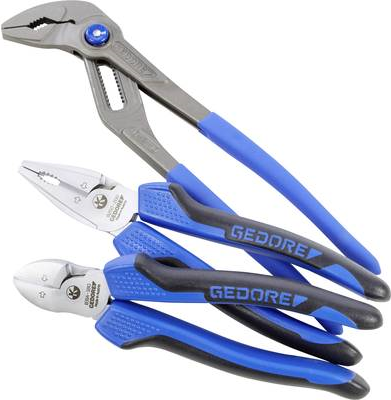 Gedore S 8393 - 3-Piece Pliers Set - Blue
