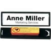 DURABLE Name Badge CLIP CARD 17x67mm with Magnet, 25 Pieces, 813201