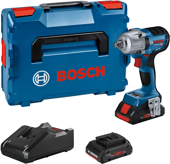 Bosch GDS 18V-450 HC Professional - Cordless Impact Wrench - 800 N·m - 2 Batteries - 18 V