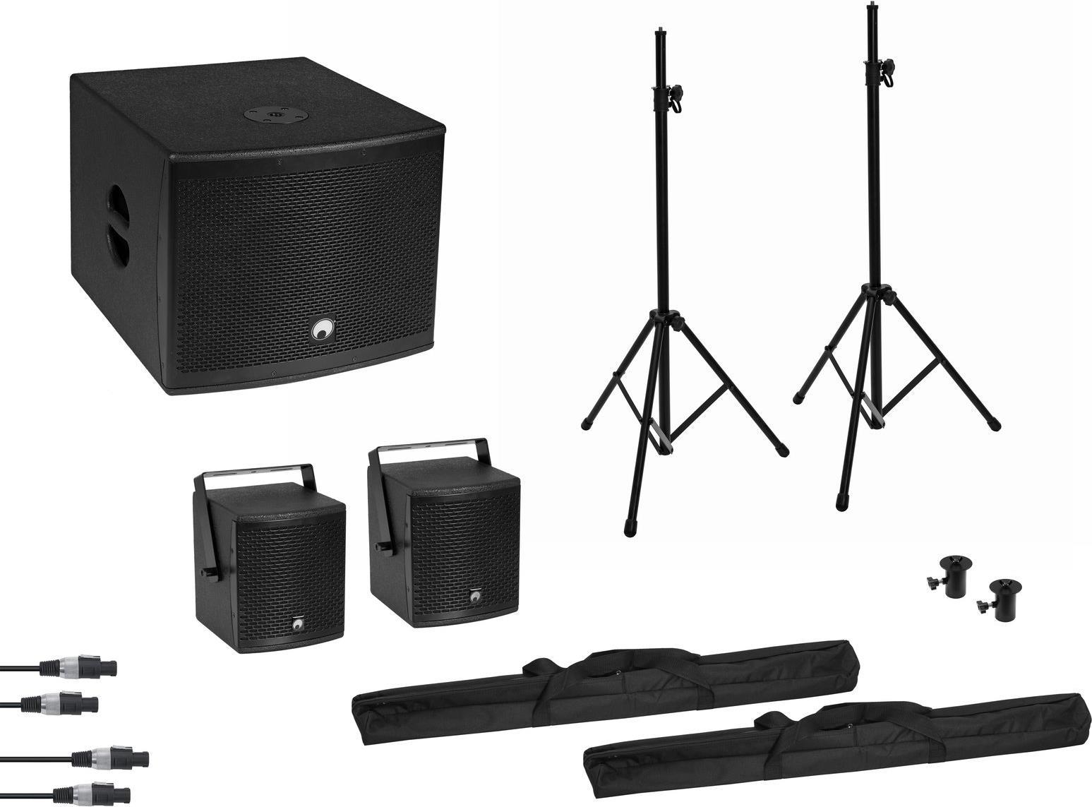 Omnitronic Molly 2.1 Active PA Speaker Set with Subwoofer, Bluetooth (20000836)