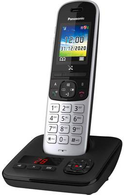 Panasonic KX-TGH720 DECT Phone - Cordless Handset - Caller ID - Black - KX-TGH720GS