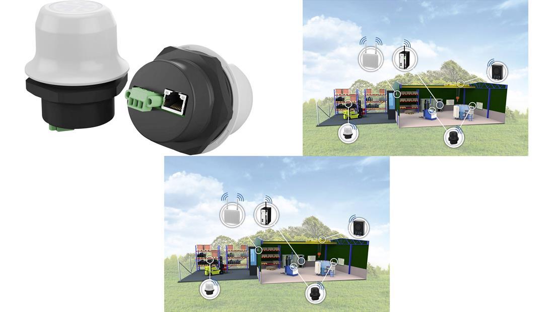 Anybus AWB2031 Wireless Bolt White RJ45 PoE 'Sunbolt' RJ-45 WLAN Bluetooth - Manufacturer part number: AWB2031
