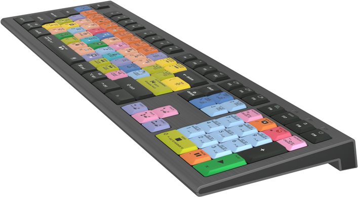 Logickeyboard LKB-LOGXP2-A2M-DE USB Keyboard QWERTZ German Black (LKB-LOGXP2-A2M-DE)