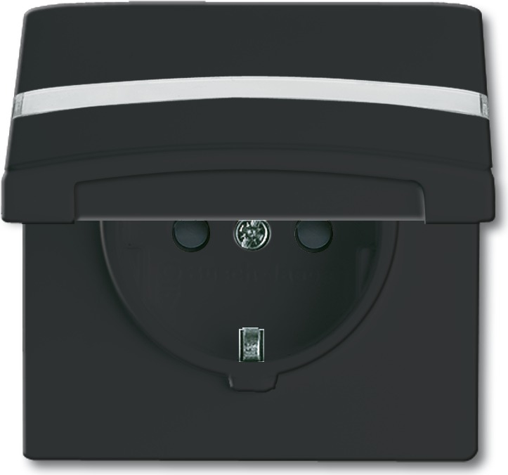 Busch-Jaeger 2064-0-0302 Socket CEE 7/3 Anthracite IP44 250 V 16 A 2P+E