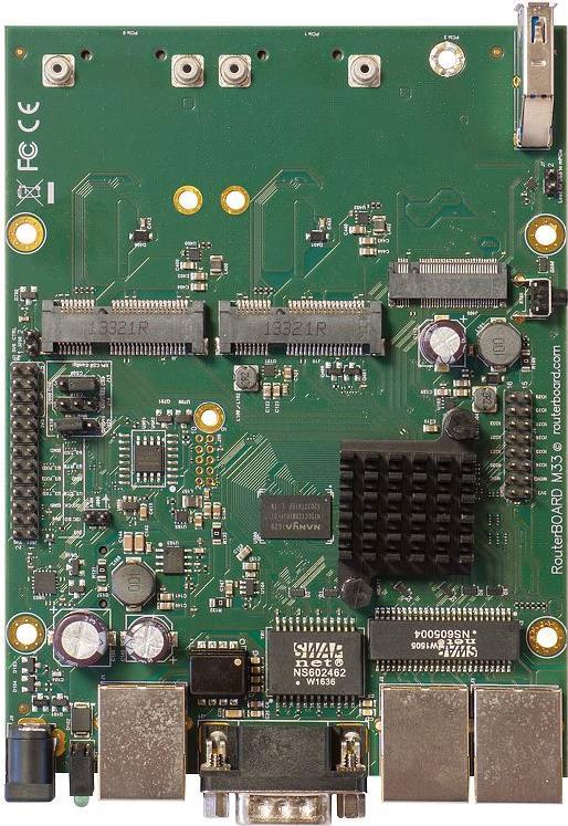 Mikrotik RBM33G Router - Built-in Ethernet Port - Black/Green/Grey - Model RBM33G