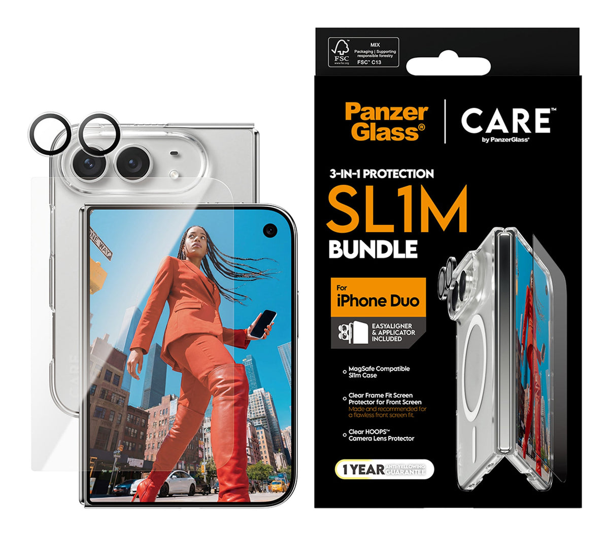PanzerGlass CARE 3-in-1 Flagship Bundle iPhone 18 Duo (CR05838)