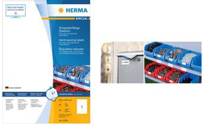 HERMA Weatherproof Film Labels - 210 x 297 mm - White - Permanent - 1 Piece - Model 10784