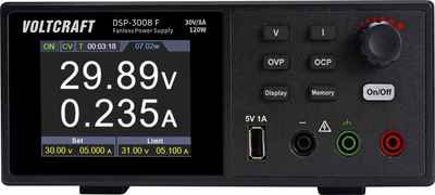 Voltcraft DSP-3008 F - Laboratory Power Supply - Adjustable 0 - 30 V - 0 - 8 A - 120 W VC-16882945
