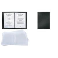 sigel Double Sleeves A4 Plastic Transparent for Menu Binders