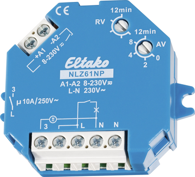 Eltako Nachlaufschalter Unterputz, Einbau 230 V NLZ61NP-UC (NLZ61NP-UC)