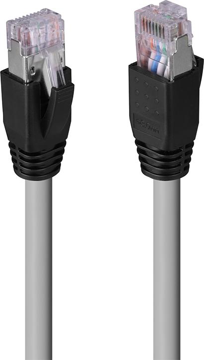 Lindy 60 m Cat.6A U/FTP LSZH Solid Core Network Cable Grey 48651