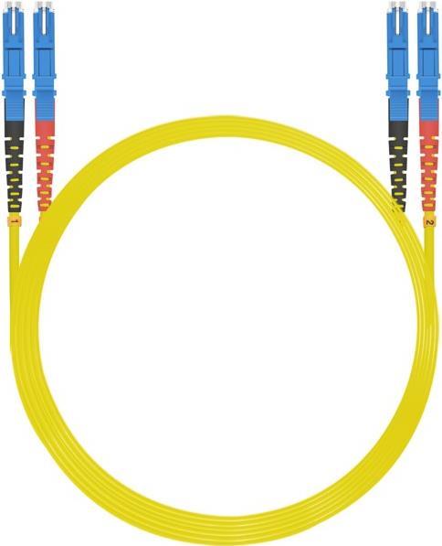 Helos InfiniBand/Fibre Optic Cable, 3 m, E-2000 (LSH), Yellow, Model 254573