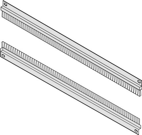 SCHROFF 19" Cable Gland with Brush Strip - 19" Cable Gland 1U 2pcs (60118437)