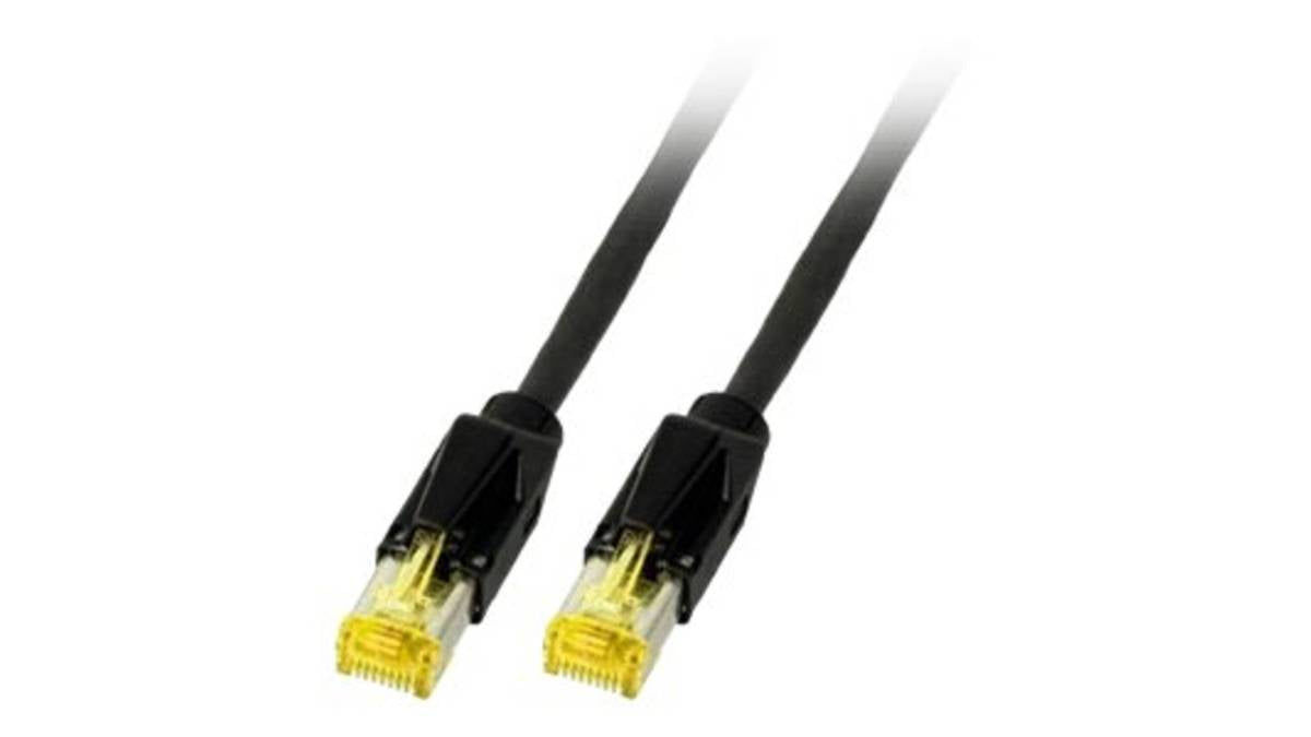 EFB-Elektronik RJ45 Patchkabel Cat.6A S/FTP PURCat.7 Rohkabel TM31 black 5m Hersteller: EFB Elektronik (K3130.5)