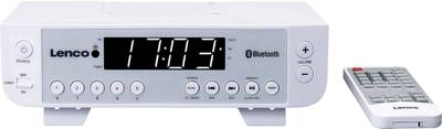 Lenco KCR-100 Digital Radio Clock - White (KCR-100WH)