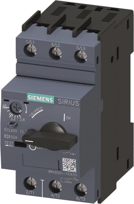 Siemens Circuit Breaker 2.8-4A 3RV2021-1EA10 (3RV20211EA10)