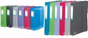 ELBA Sammelbox HAWAI A4, 80 mm, assorted colors, translucent PP, 8 pieces (100200178)