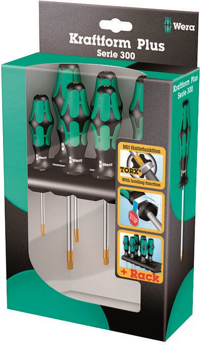Wera Kraftform Plus 367/7 TORX HF - Schraubendrehersatz - 7 Stücke (05223161001)