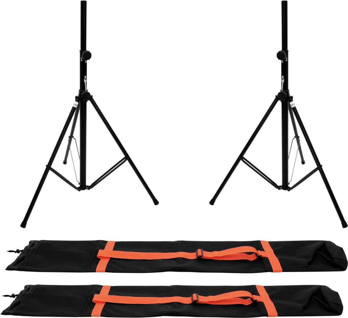 OMNITRONIC Set 2x BS-2 EU Speaker Stands + 2x Carrying Bag (20000470)