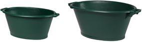 EDA Oval Planter 70 L Green Recycled Plastic with 2 Handles (019752 V.CA FX5)