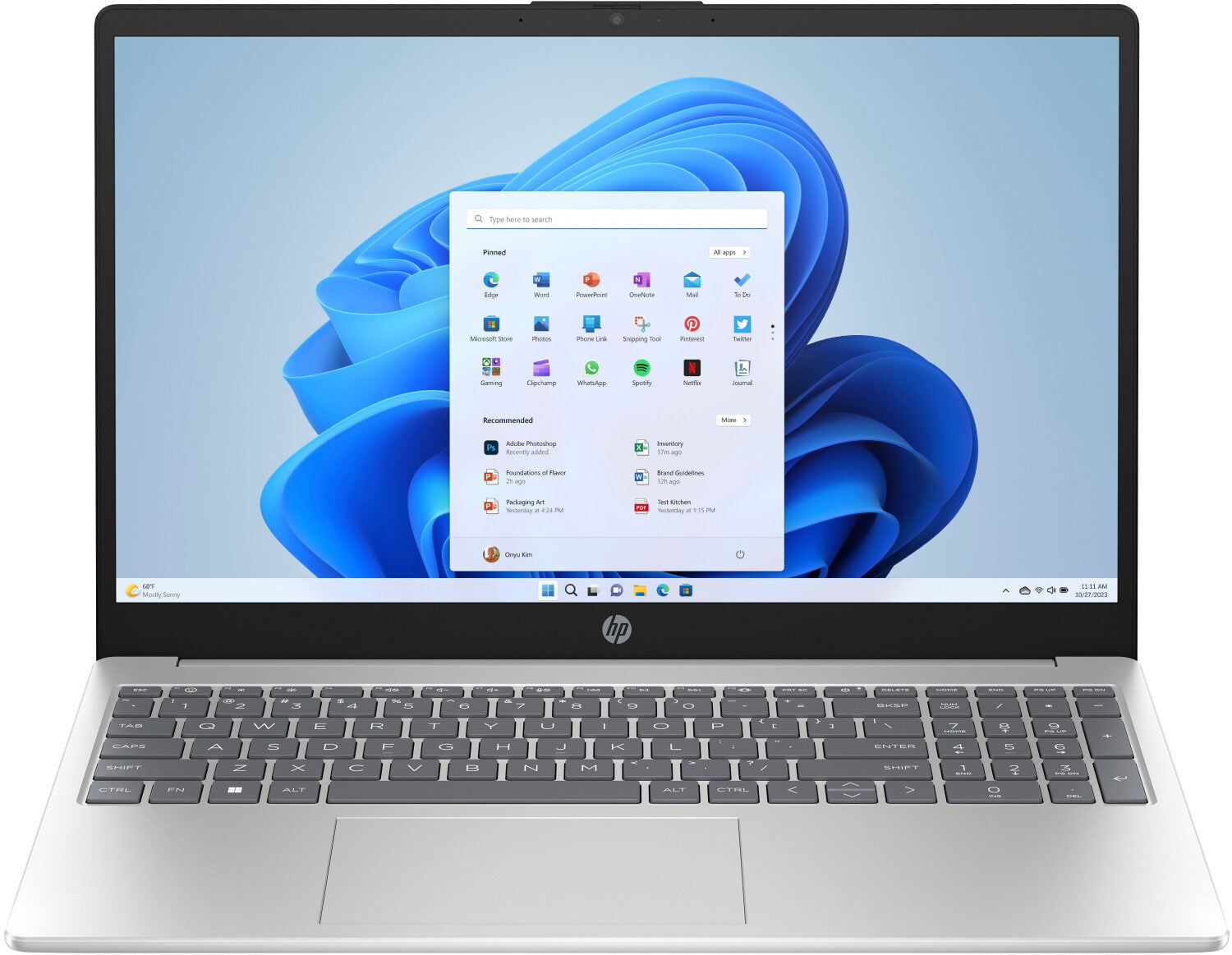 HP 15-fc0680ng Notebook 15,6" FHD Ryzen 7 7730U 16 GB RAM 1 TB SSD QWERTZ DE