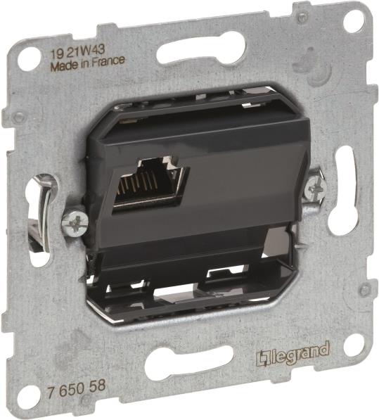 Legrand SEANO Insert Data Outlet RJ45 Cat.6A STP Shielded Black 765058