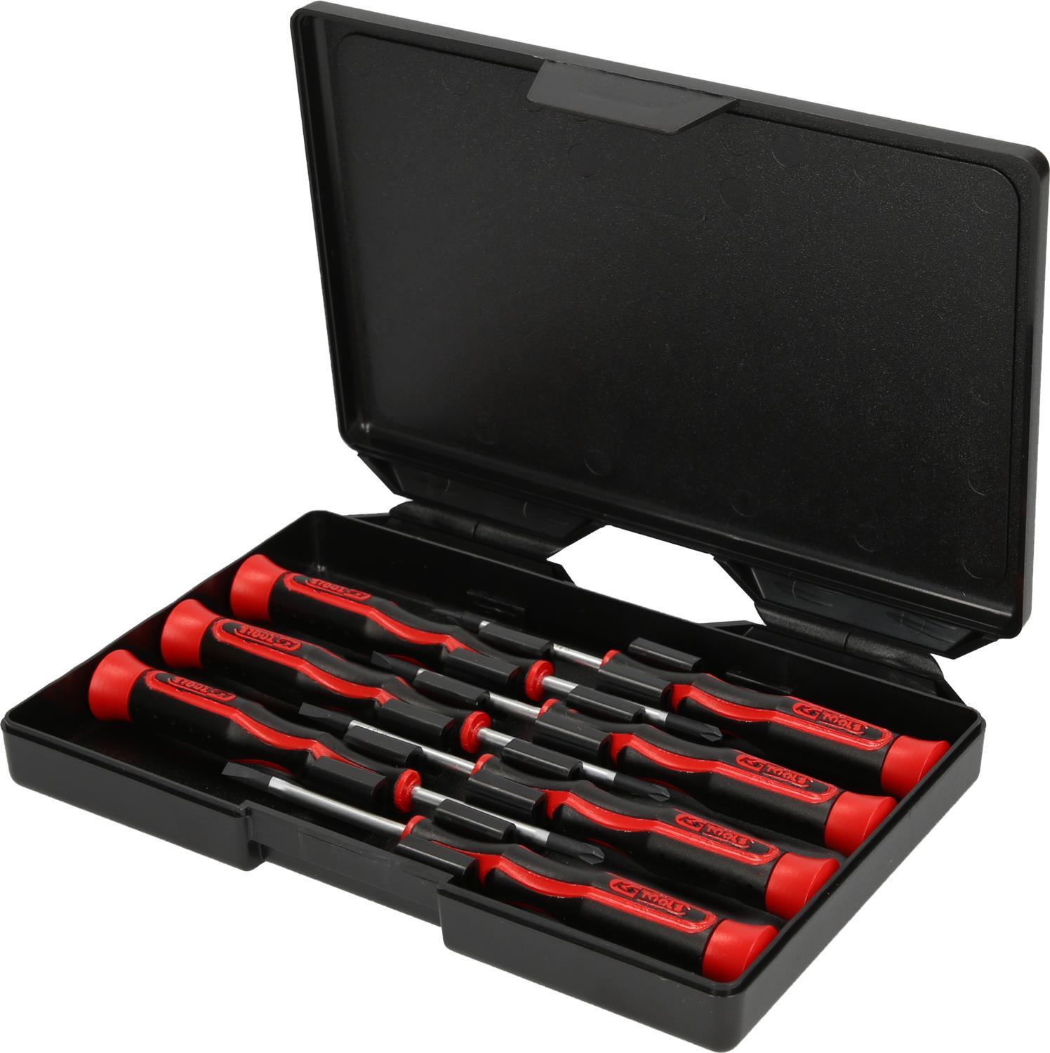 KS TOOLS Precision Screwdriver Set - 7 Pieces - PH and Slotted - 500.7165 7-piece