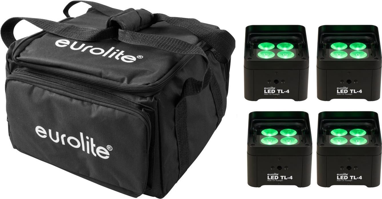 EUROLITE Set of 4 LED TL-4 Truss Lights + Soft Bag, Model 20000636