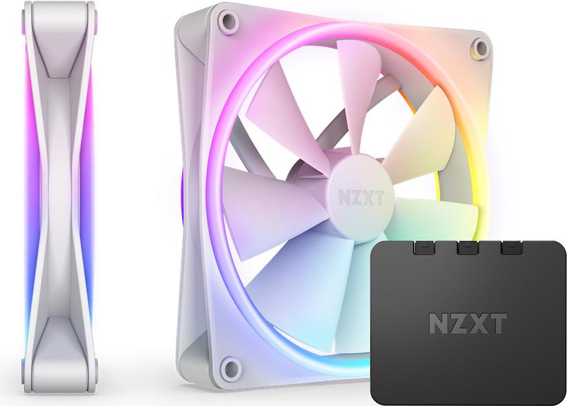 NZXT RGB Fan with Dual-Sided Lighting and PWM Control