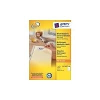 Avery L4735REV-100 Universal Labels - A4, White, Removable