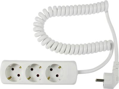 as - Schwabe Power Strip - Without Switch - White - Protective Contact (11431)