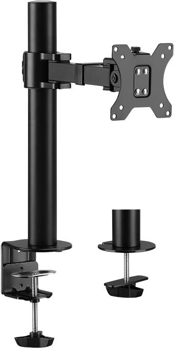LogiLink Table Mount for LCD Display - Adjustable Arm - Black - 17"-32"