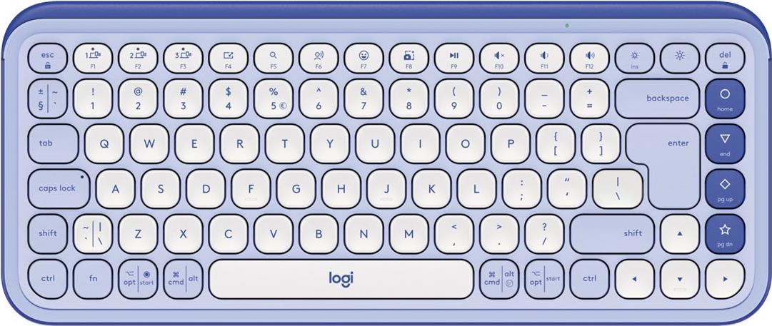 Logitech POP Icon Keys Wireless Bluetooth Keyboard QWERTY