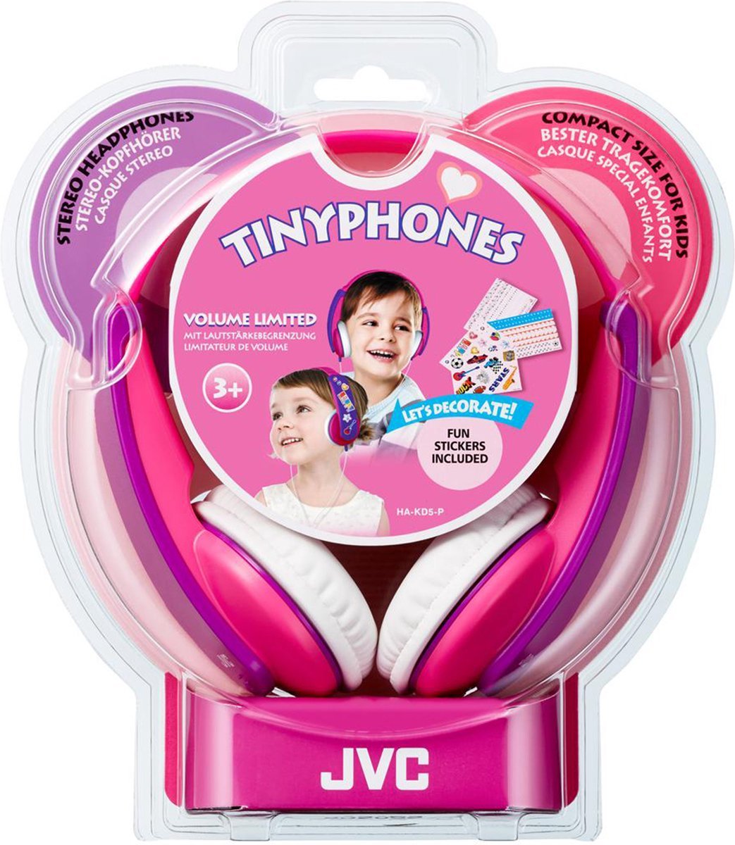 JVC HA KD5-P - Headphones - Full Size - Pink (HAKD5P)