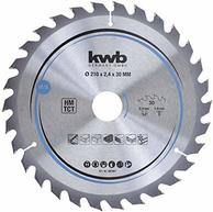 kwb 588257 Carbide Circular Saw Blade 216 x 30 mm