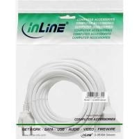 InLine® Schuko-Verlängerung St/Bu, weiß, 7m, mit Berührungsschutz (16407W)