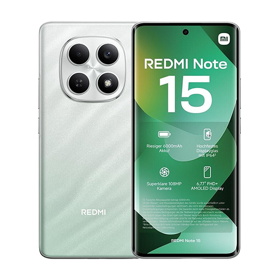 Xiaomi Redmi Note 15 6.67" AMOLED Dual-SIM Snapdragon 7s Gen 2 - 256 GB - 8 GB RAM - Green - EU