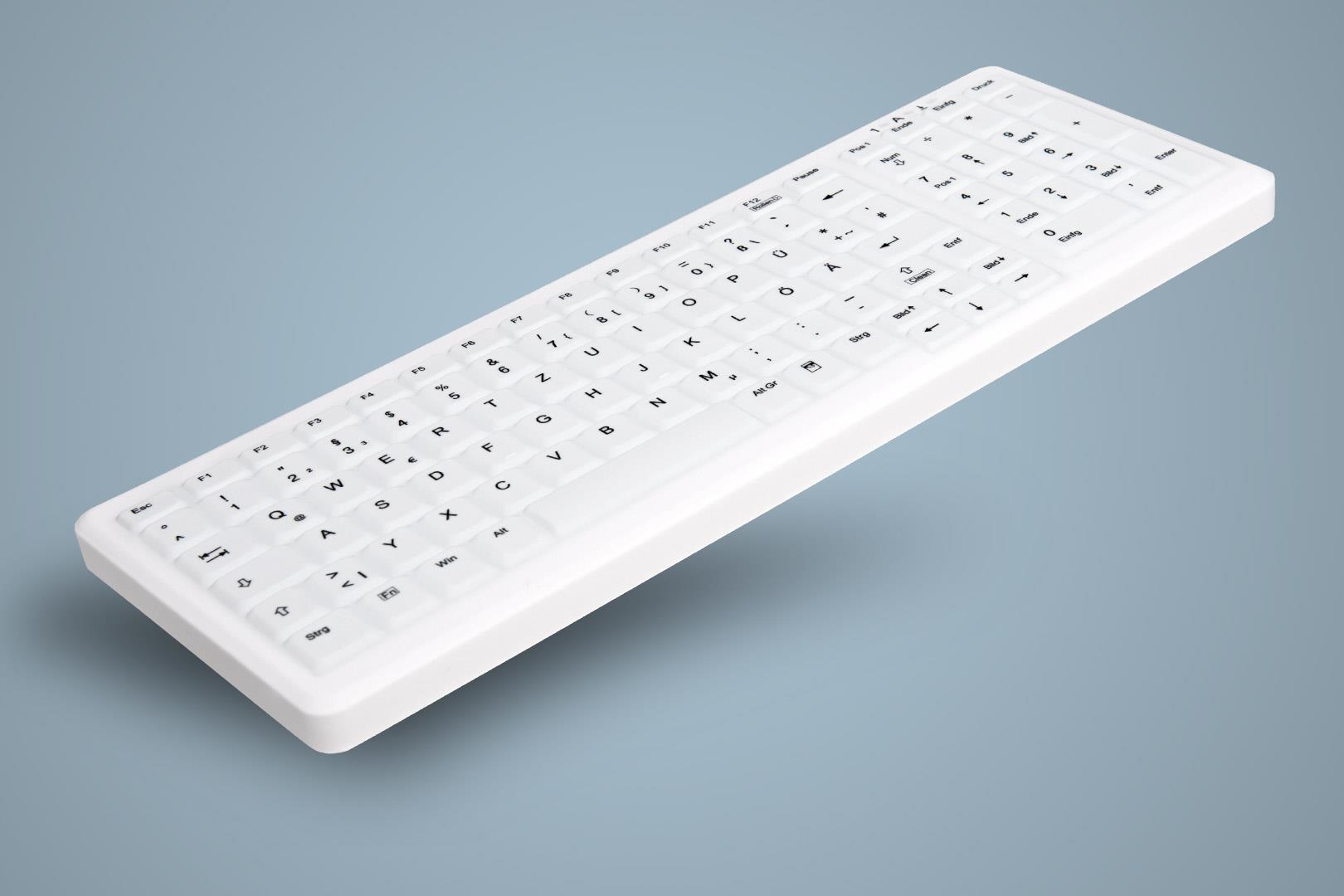 Cherry Active Key AK-C7000F-UVS-W/GE USB + PS/2 Keyboard - White